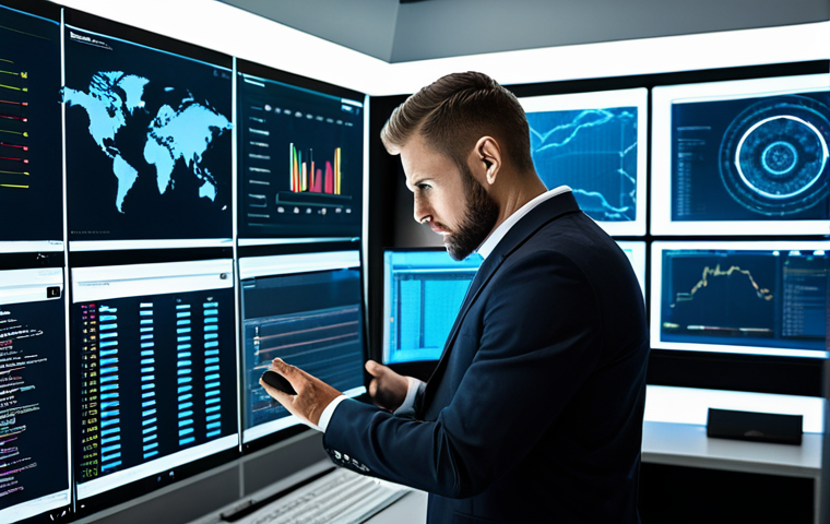 보안관제센터와 SIEM 시스템 이해 - SOC Analyst at Work**

"A professional SOC analyst working at a modern security operations center, m...
